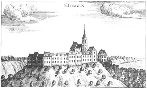 Schloss St. Georgen, Ansicht von 1680